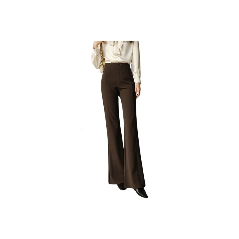 Late White Casual Pants Women's-0