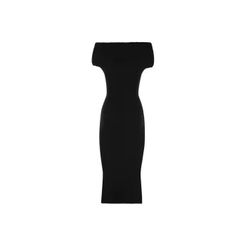 SportMax Off-Shoulder Midi Dress