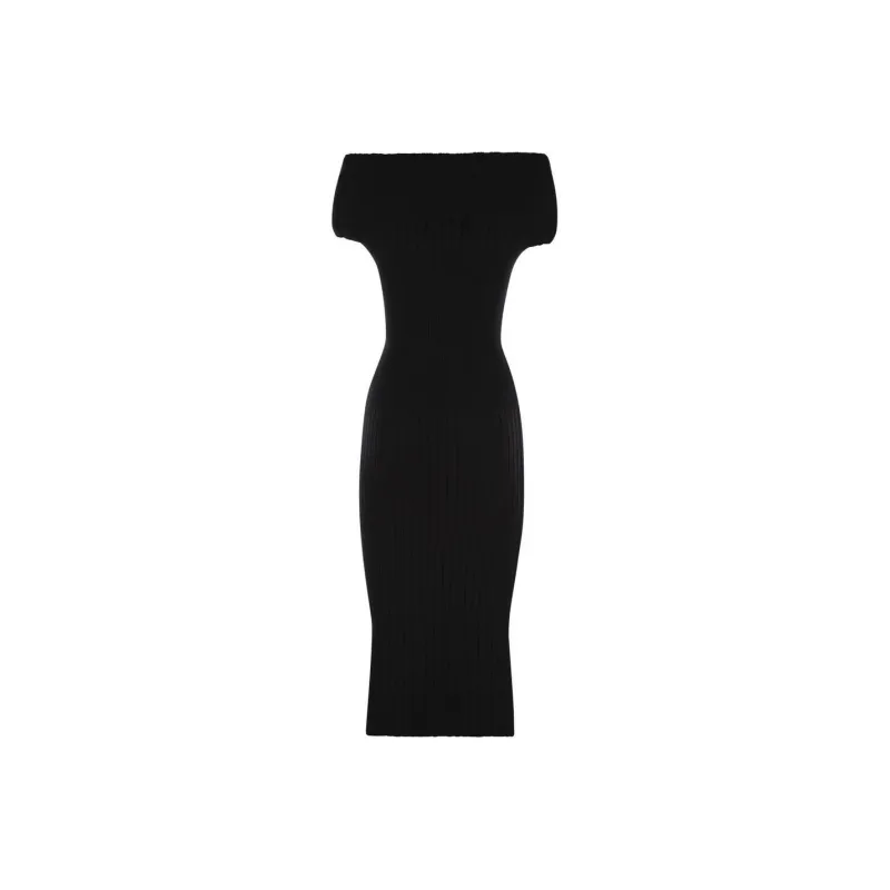 SportMax Off Shoulder Midi Dress-0