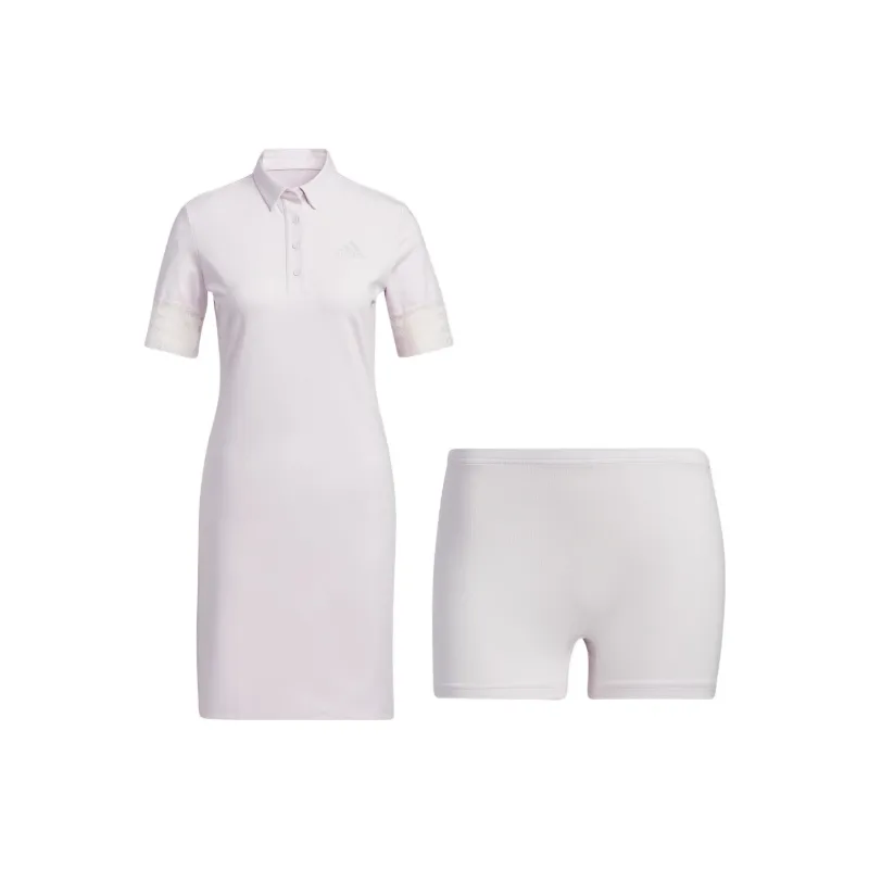 Adidas Short Sleeved Dresses Women's White-0