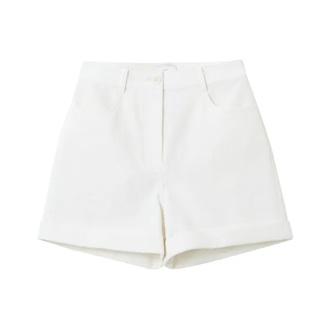 OVV Casual Shorts Women's Ecru Solid Color 06-0