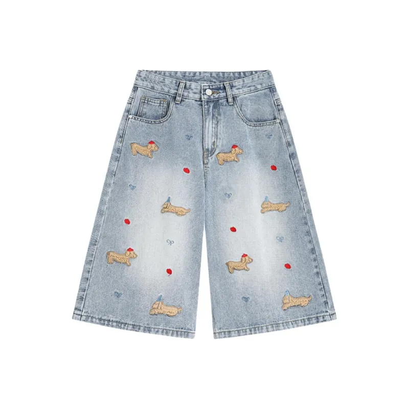 Dme Denim Shorts Unisex-4