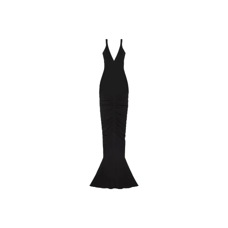 Givenchy Twisted Straps Ruched Dress-0