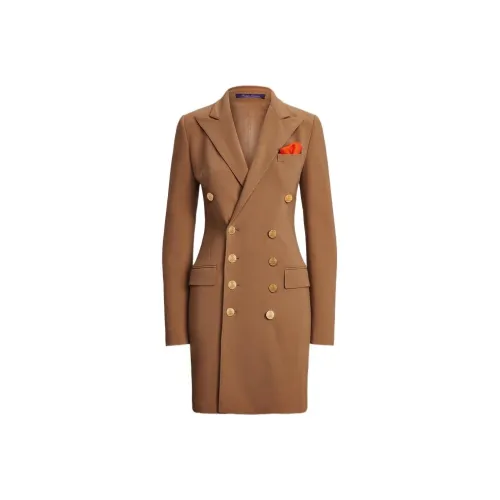 Polo Ralph Lauren SS25 Long Sleeved Dress Women's Brown