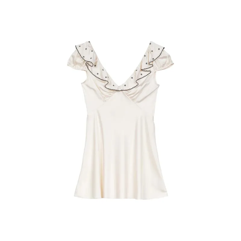 DOEN AVELYN DRESS Short-Sleeved Dresses Women's White-0