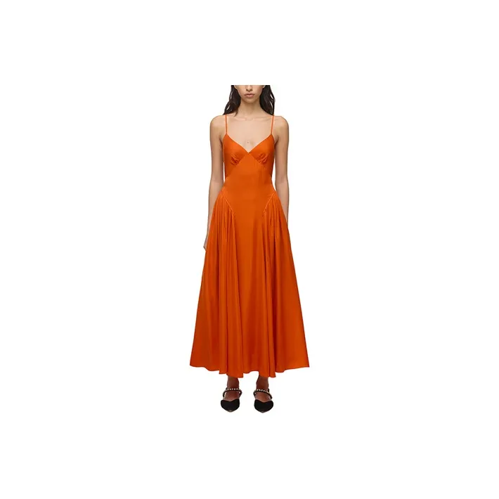 Self-portrait Slip Dresses Women's Orange-0