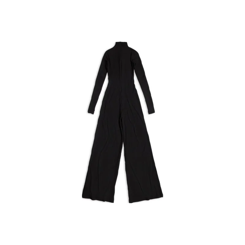 Balenciaga FW22 Jumpsuit Slim Fit Women's Black-0