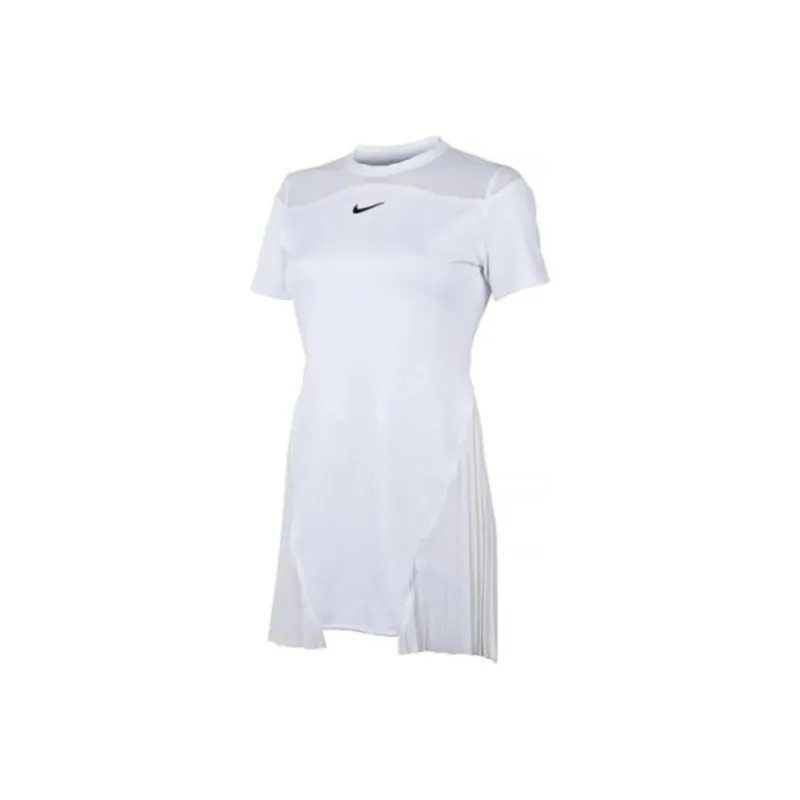 Nike Women's Court Dri FIT Slam Tennis Dress White-0