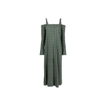 GANNI Slip Dresses Women's Green