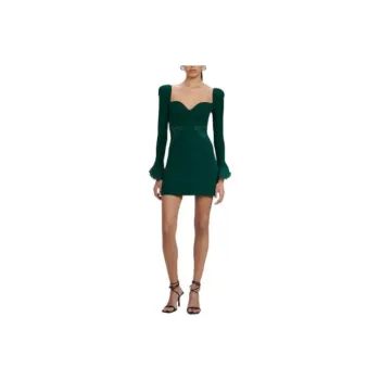 Self-portrait Long-Sleeved Dresses Women's Green