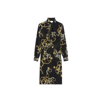 CELINE 2000s Lavalliere Midi Dress