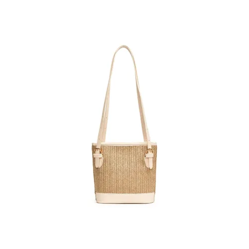 TOUTSEUL YOLO Straw Woven Shoulder Bag Women's Multicolor