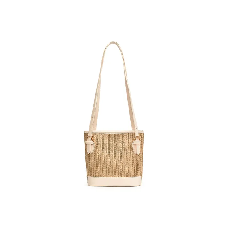 TOUTSEUL YOLO Straw Woven Shoulder Bag Women's Multicolor-0