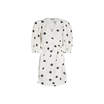 GANNI Short-Sleeved Dresses Women's Multicolor