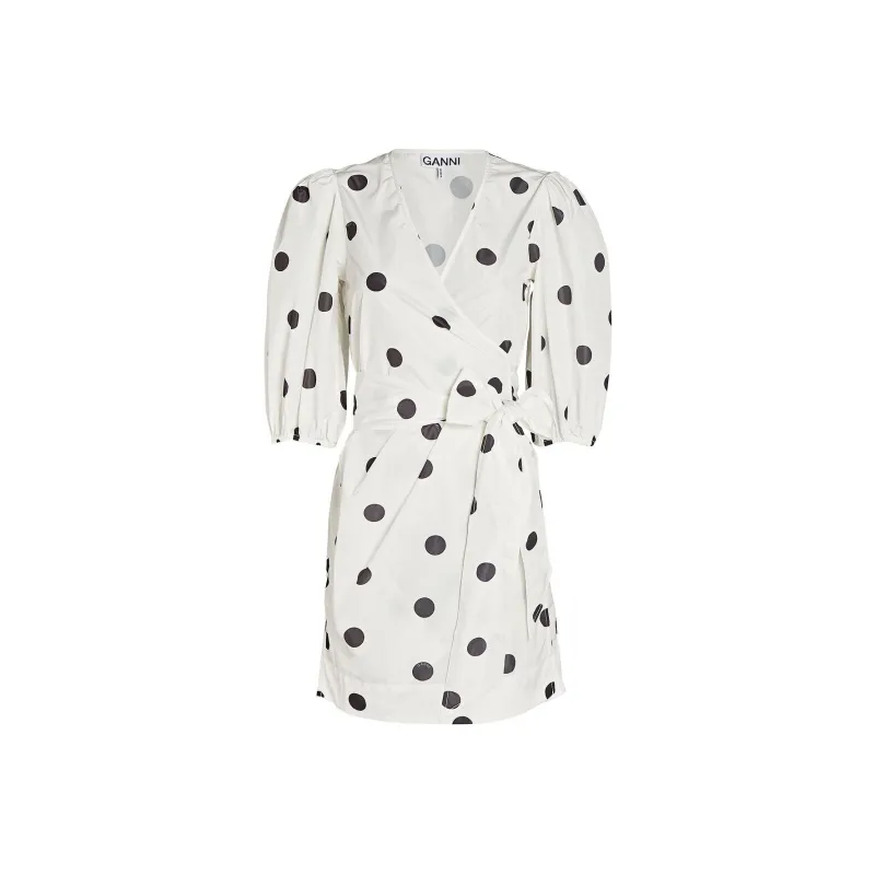 GANNI Short-Sleeved Dresses Women's Multicolor-0