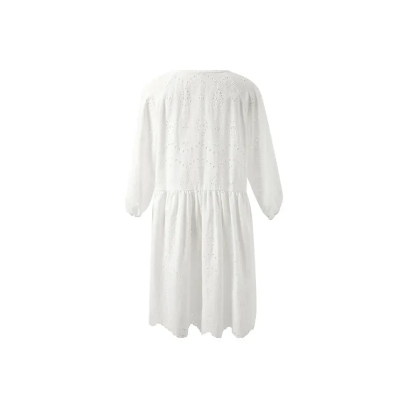 3COLOUR Short Sleeved Dress Women's Cloud White-1