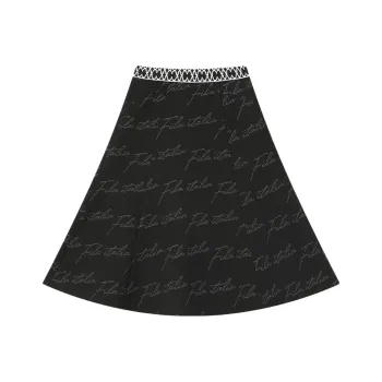 FILA Knit Long Skirts Women's Jet Black