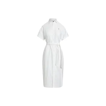 Polo Ralph Lauren SS24 Short Sleeved Dress Women's White