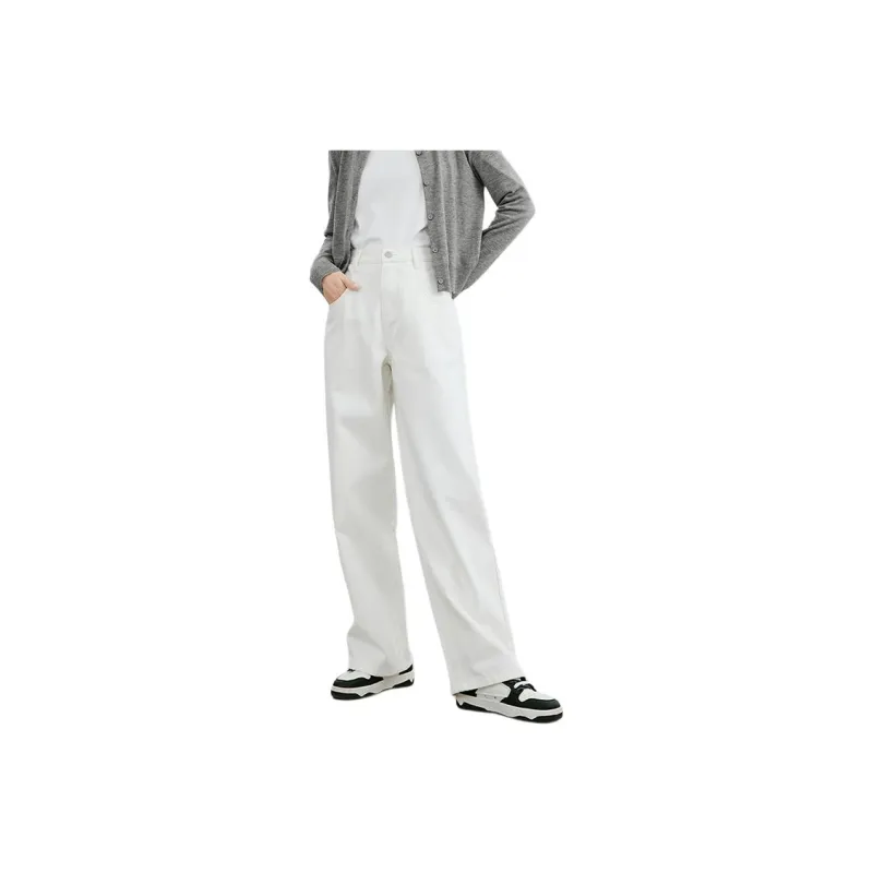 Hopeshow Jeans Women's Light Beige-0