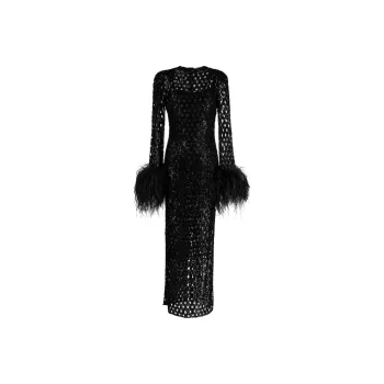 RACHEL GILBERT Nowa Embellished Gown Dress