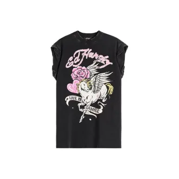 Ed Hardy SS24 Short Sleeved Dresses Women's Black