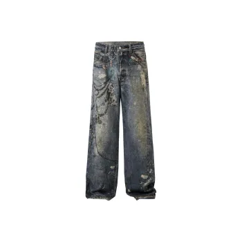 CELUCASN Jeans Unisex Blue