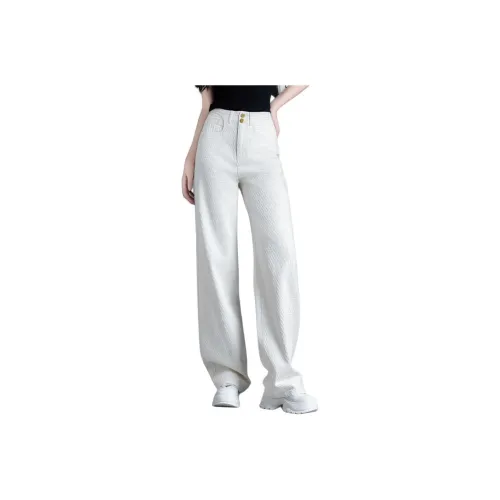 You Cow Me Pants Jeans Women's Ecru