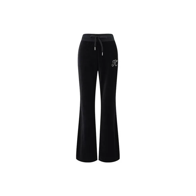 Juicy Couture Knitted Sweatpants Women's Black-0