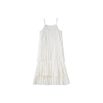 Adeworn Slip Dress Women's White