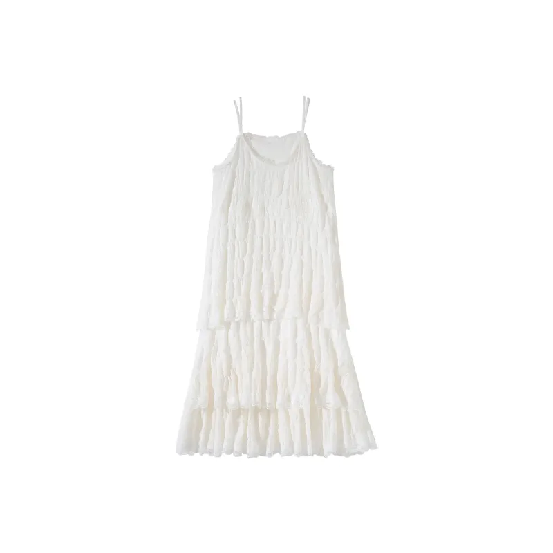 Adeworn Slip Dress Women's White-0