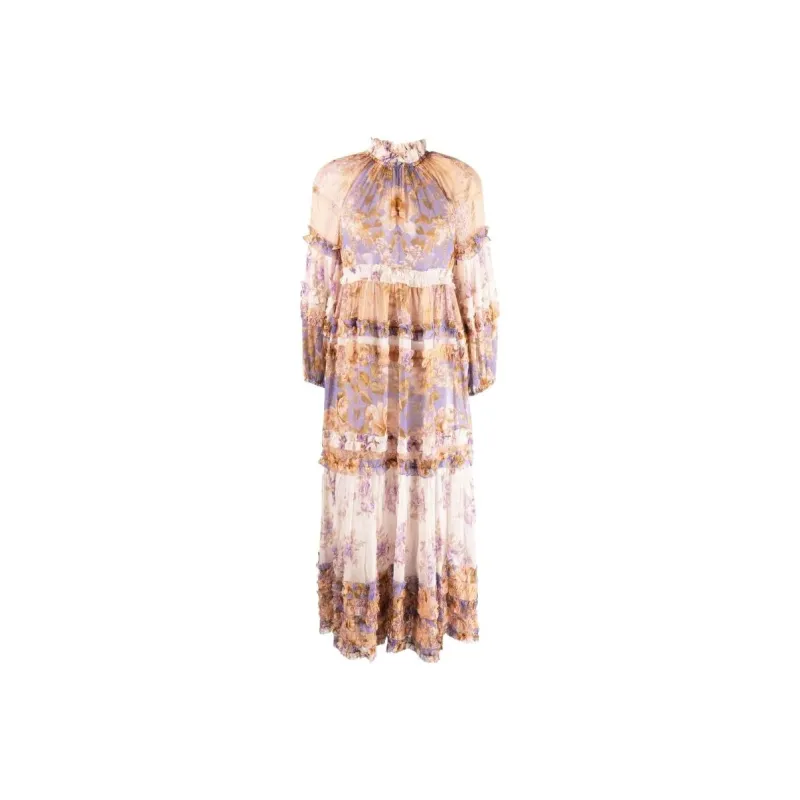 Zimmermann Long-Sleeved Dresses Women's Brown-0