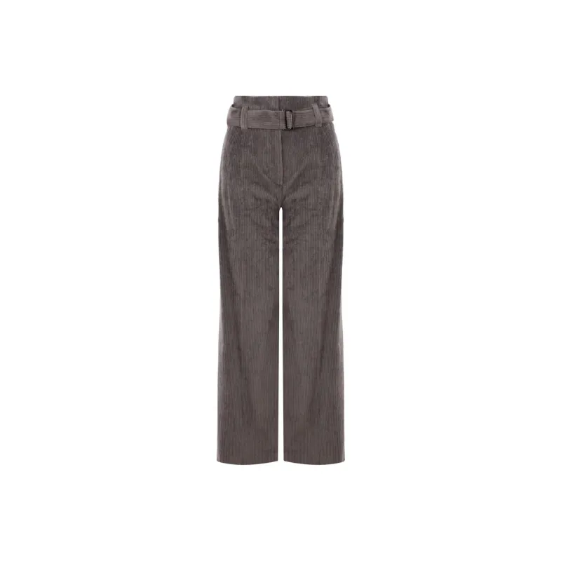 Brunello Cucinelli Belted Pleated Trousers-0