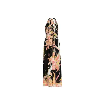 Camilla Floral print Halterneck Jumpsuit