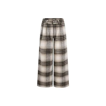 Ariseism Woolen Casual Pants For Women's Spring Long Pants Women's