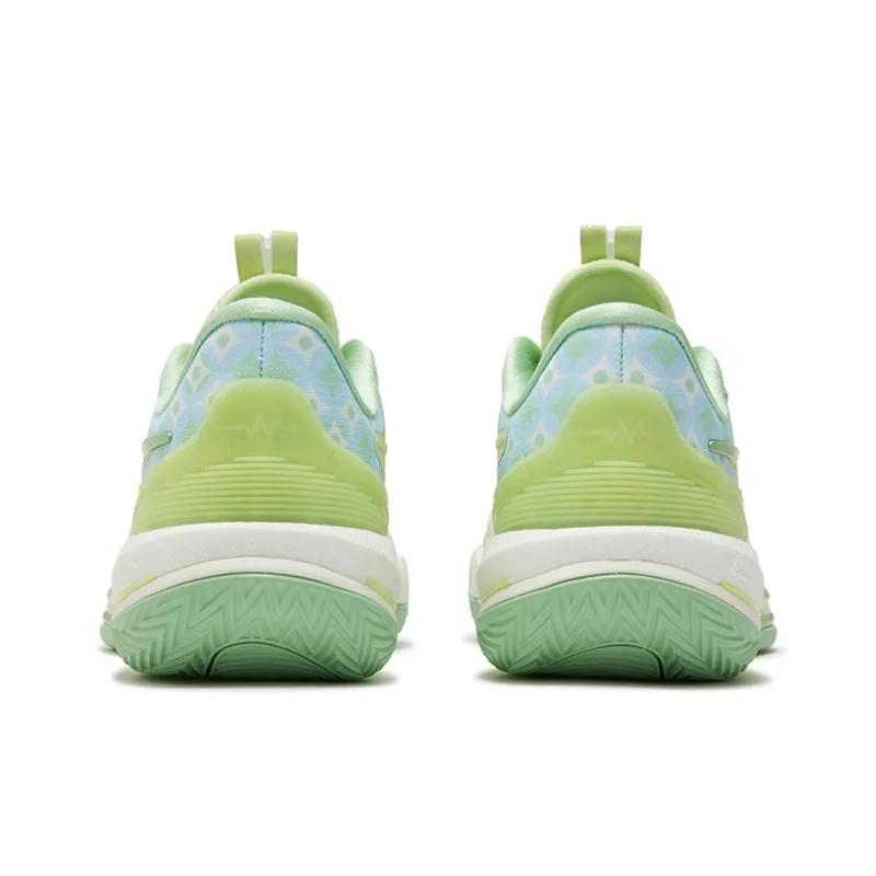 361° BIG3 6.0 Cushioning Coverage Abrasion Resistant Slip Resistant Low Top Basketball Shoes Men's Fig Green-3