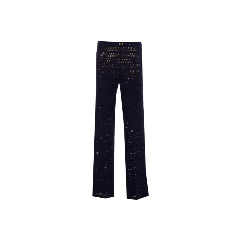 Twinset Open knit Trousers-0