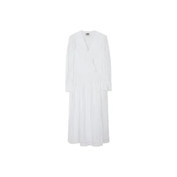 EENK Long-Sleeved Dresses Women's White