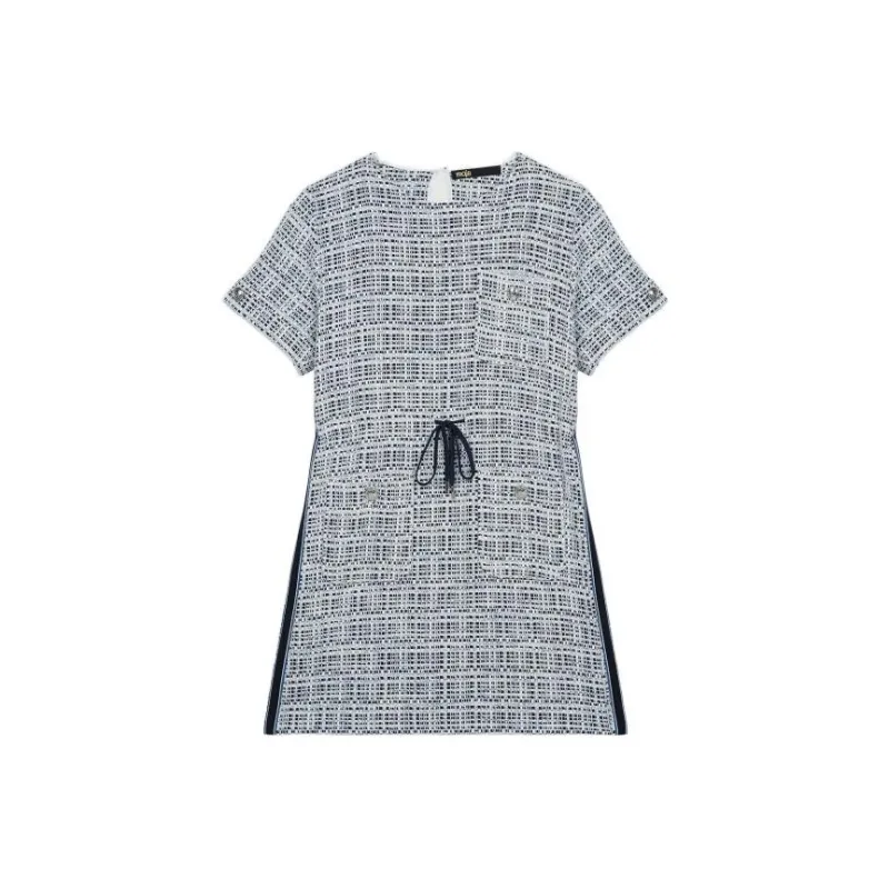 Maje Short Sleeved Dresses Women's Blue-0