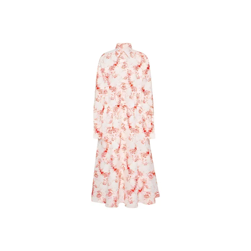 Valentino Long Sleeved Dresses Women's Red-0