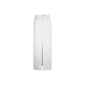 CALVIN KLEIN Denim Skirt Women's Dawn White