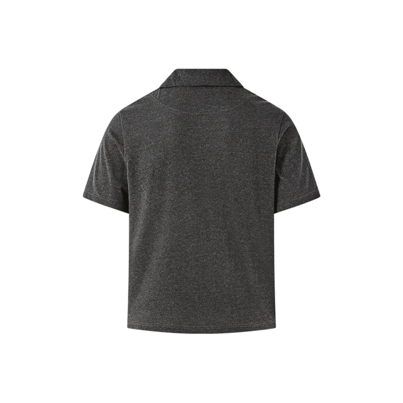 KREATE Polo Shirts Unisex Heather Gray-1