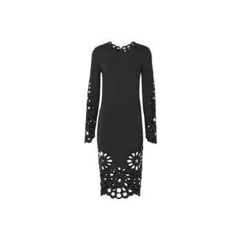 Burberry Long Sleeved Dresses Women's Black