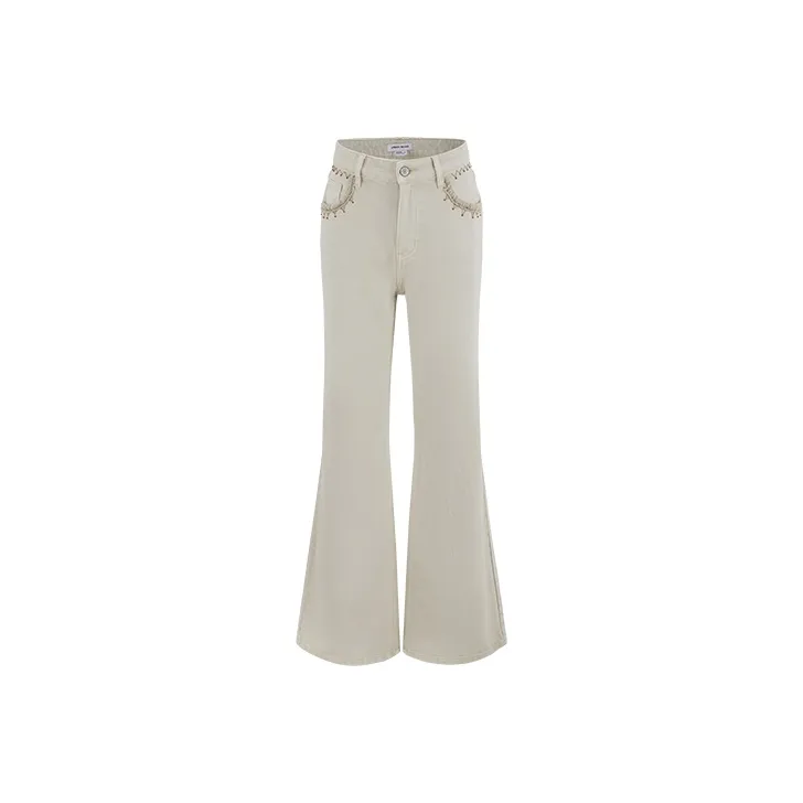 URBAN REVIVO Jeans Women's Ecru-0