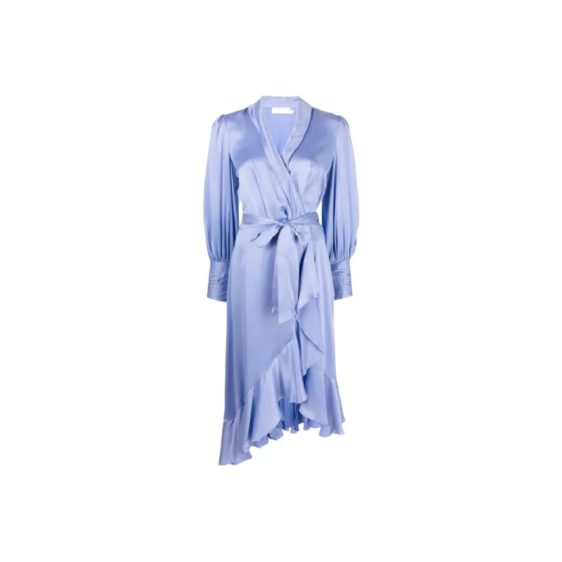 Zimmermann Silk Wrap Midi Dress-0