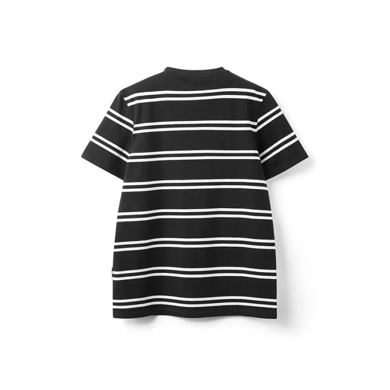 HLA JEANS T Shirts Men Black Stripes 47-1
