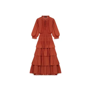 Maje Short-Sleeved Dresses Women's Orange