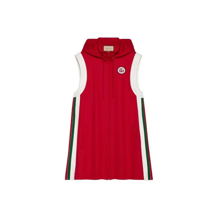 GUCCI Technical Jersey Dress Red-0