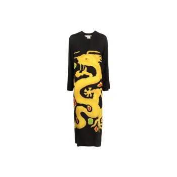 Valentino Long-Sleeved Dresses Women's Black