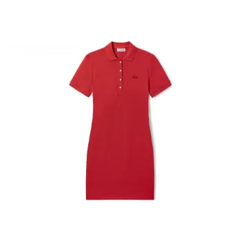 LACOSTE SS22 Short Sleeved Dress Women's Orange Red