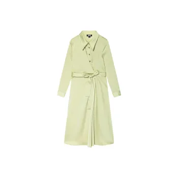 DKNY Long Sleeved Dress Women's Champagne